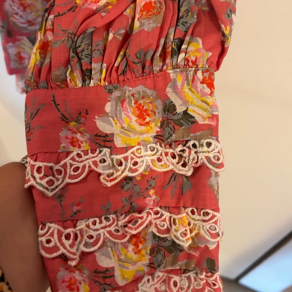 NWT: By Timo Floral Eyelet Blouse size XL - Picture 7 of 8